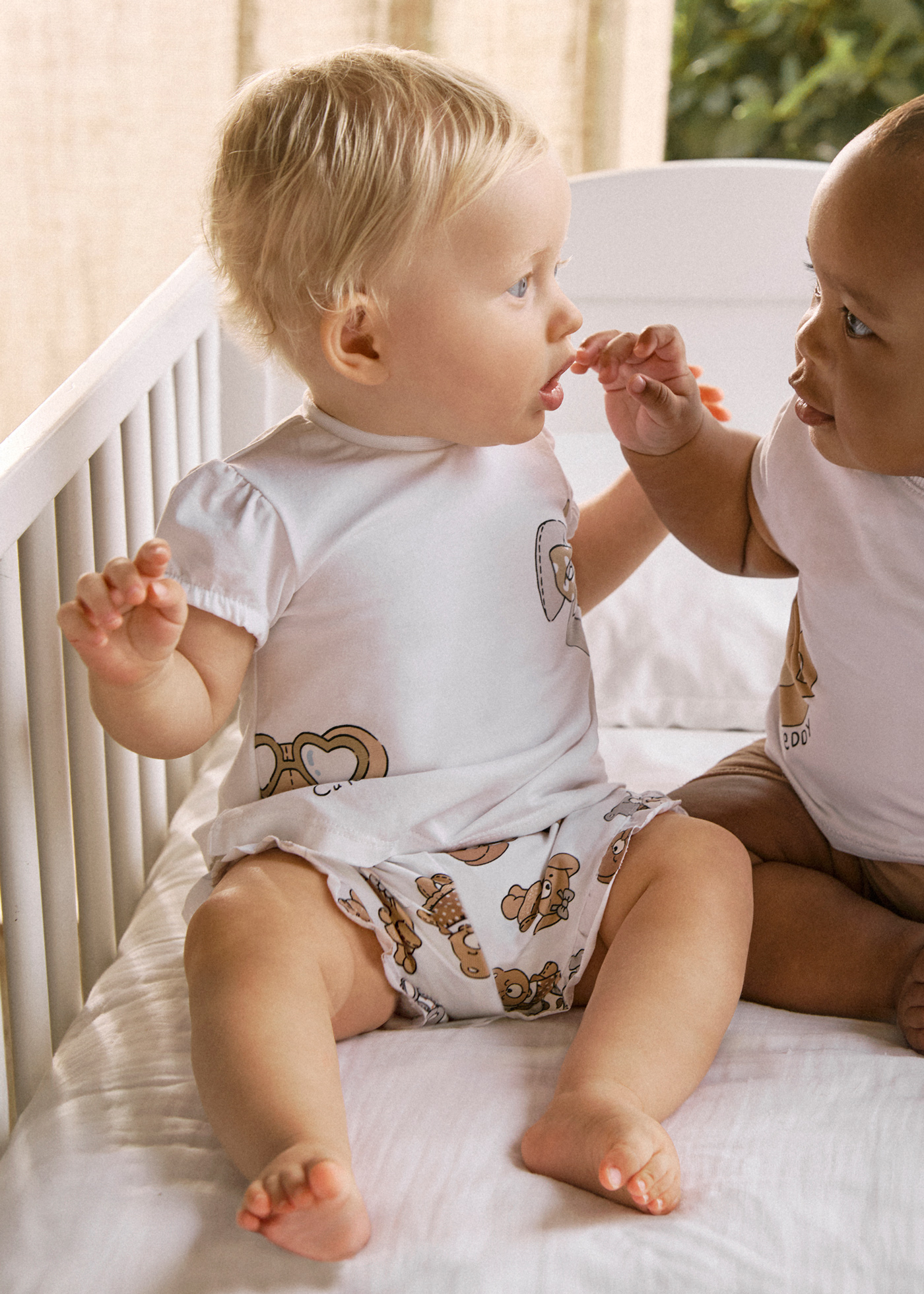 Newborn girl shorts and top set