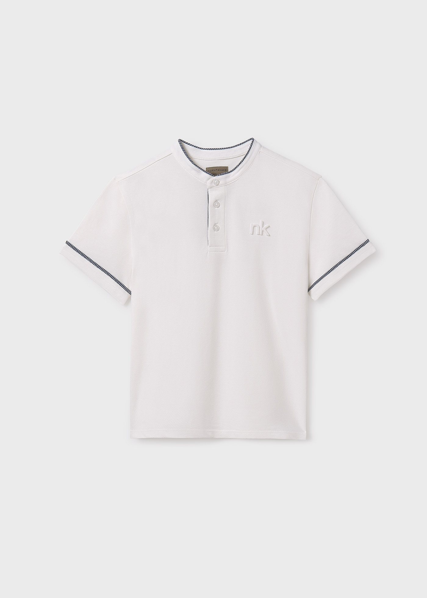 Boy pique contrast polo shirt