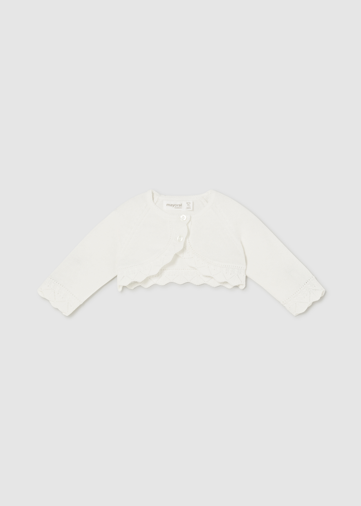 Newborn Girl Tricot Bolero
