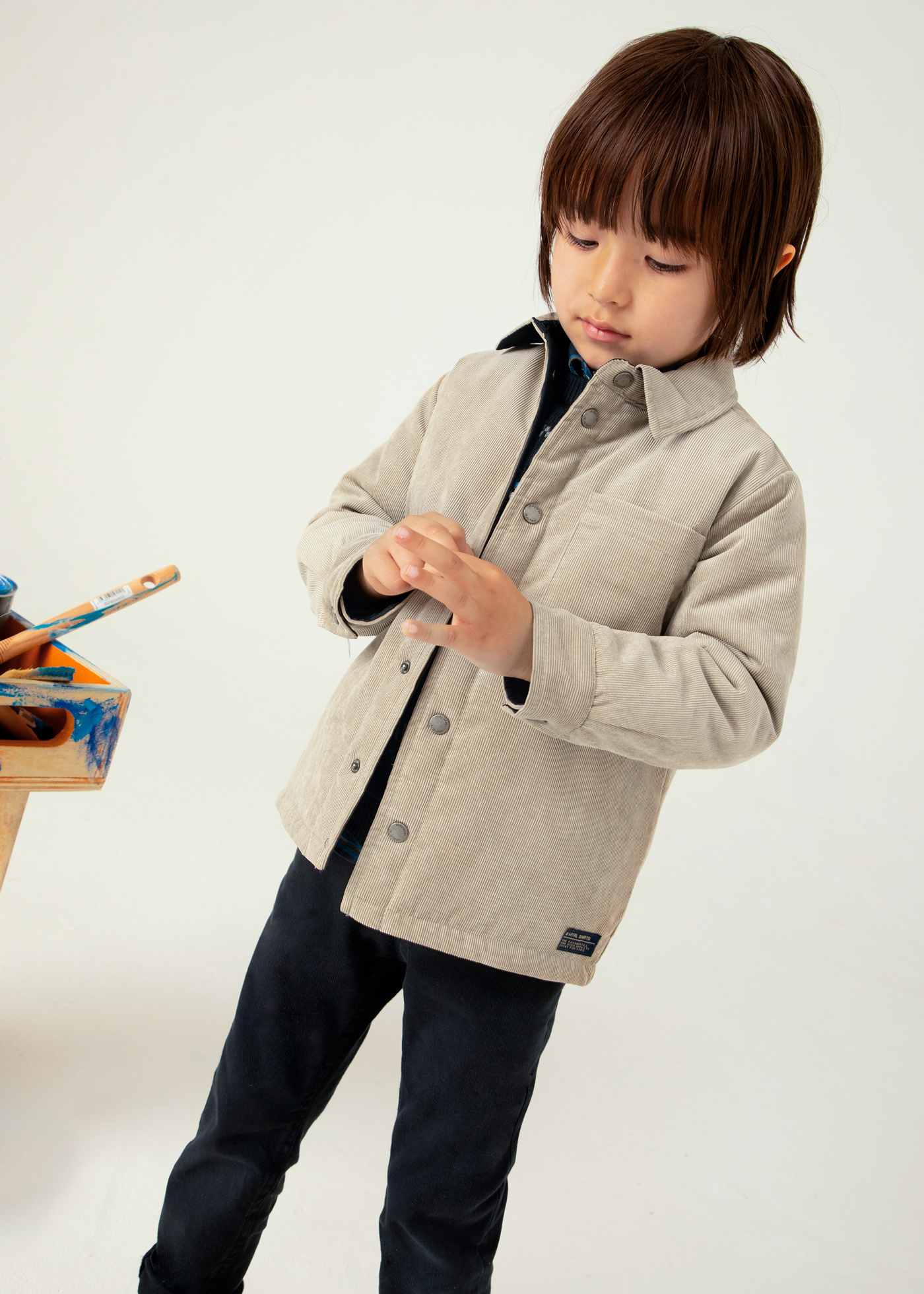 Boy Reversible Corduroy Shirt