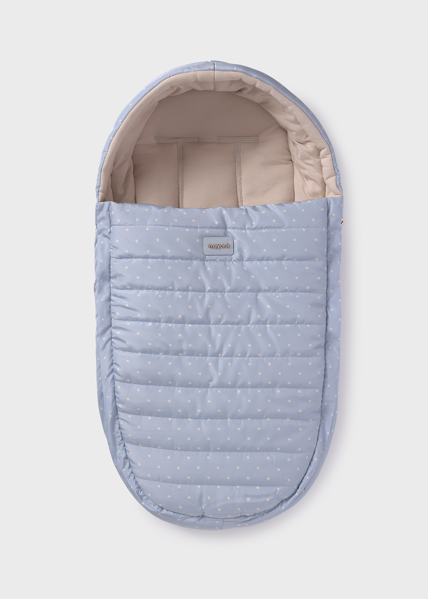 Baby polka dots footmuff