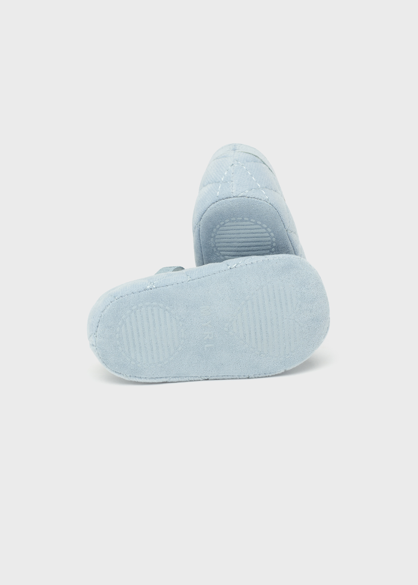 Newborn Girl Velvet Mary Janes