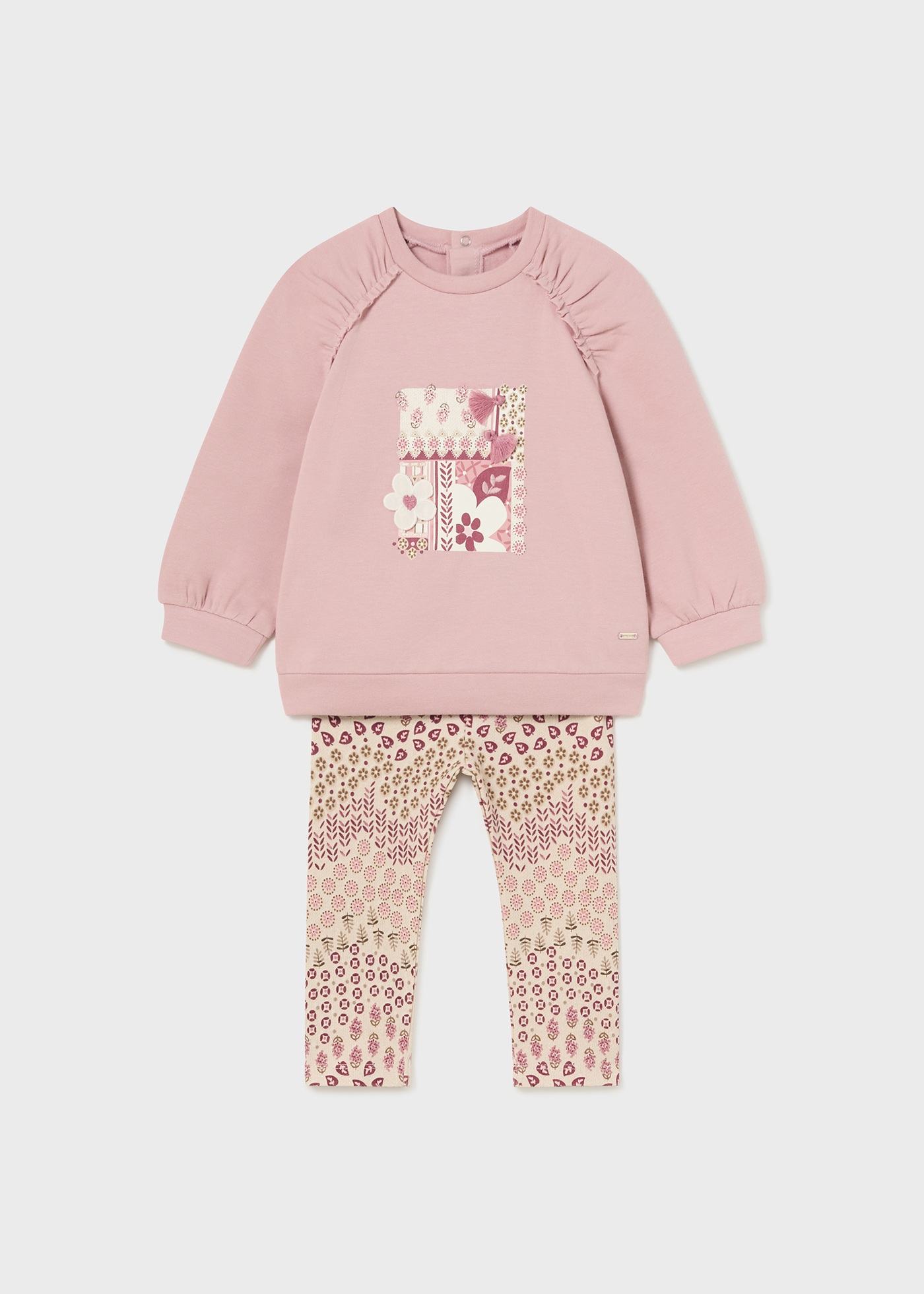 Baby Puffed Sleeve Jumper and Leggings Set