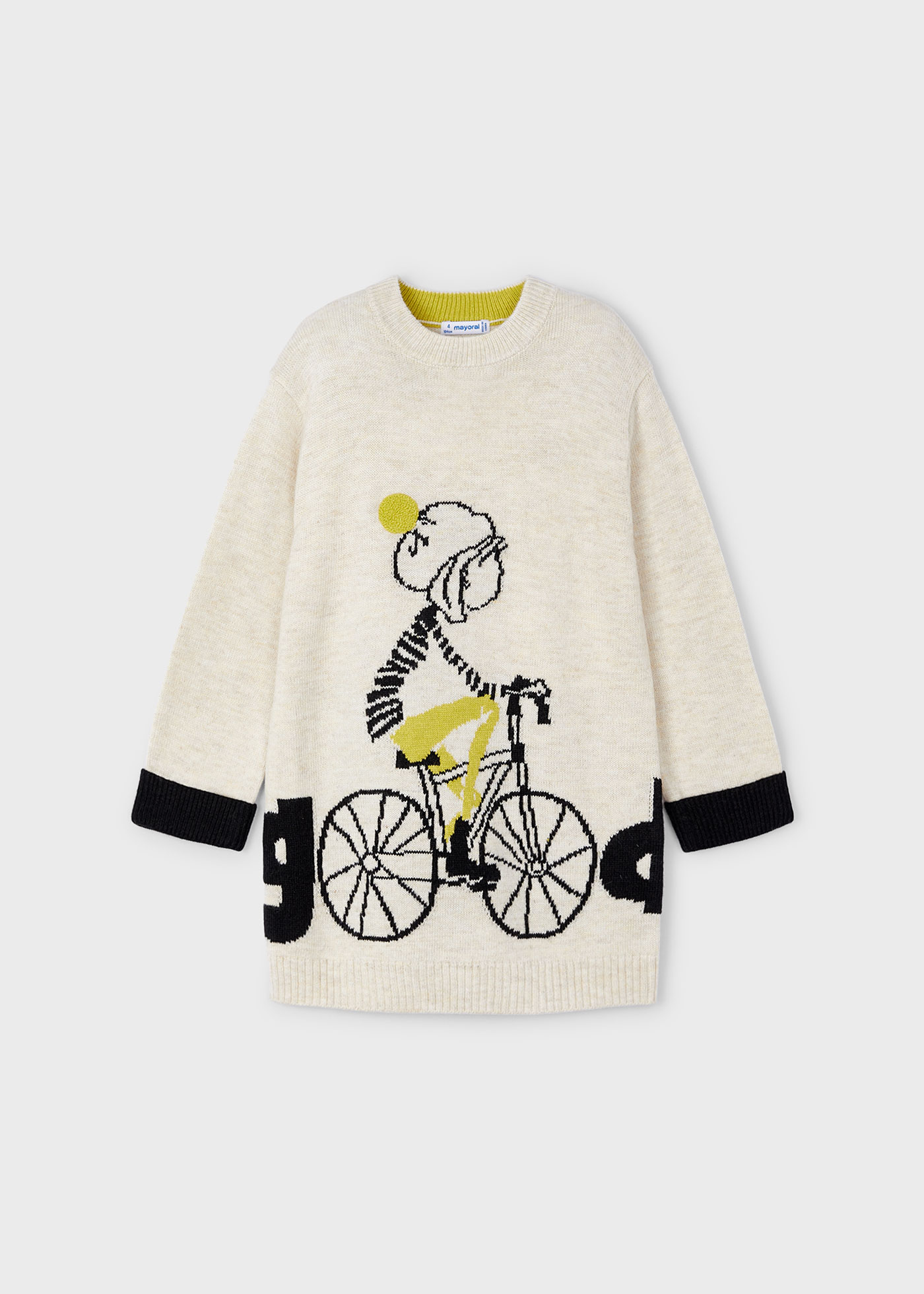 Girl Tricot Bike Jumper Dress