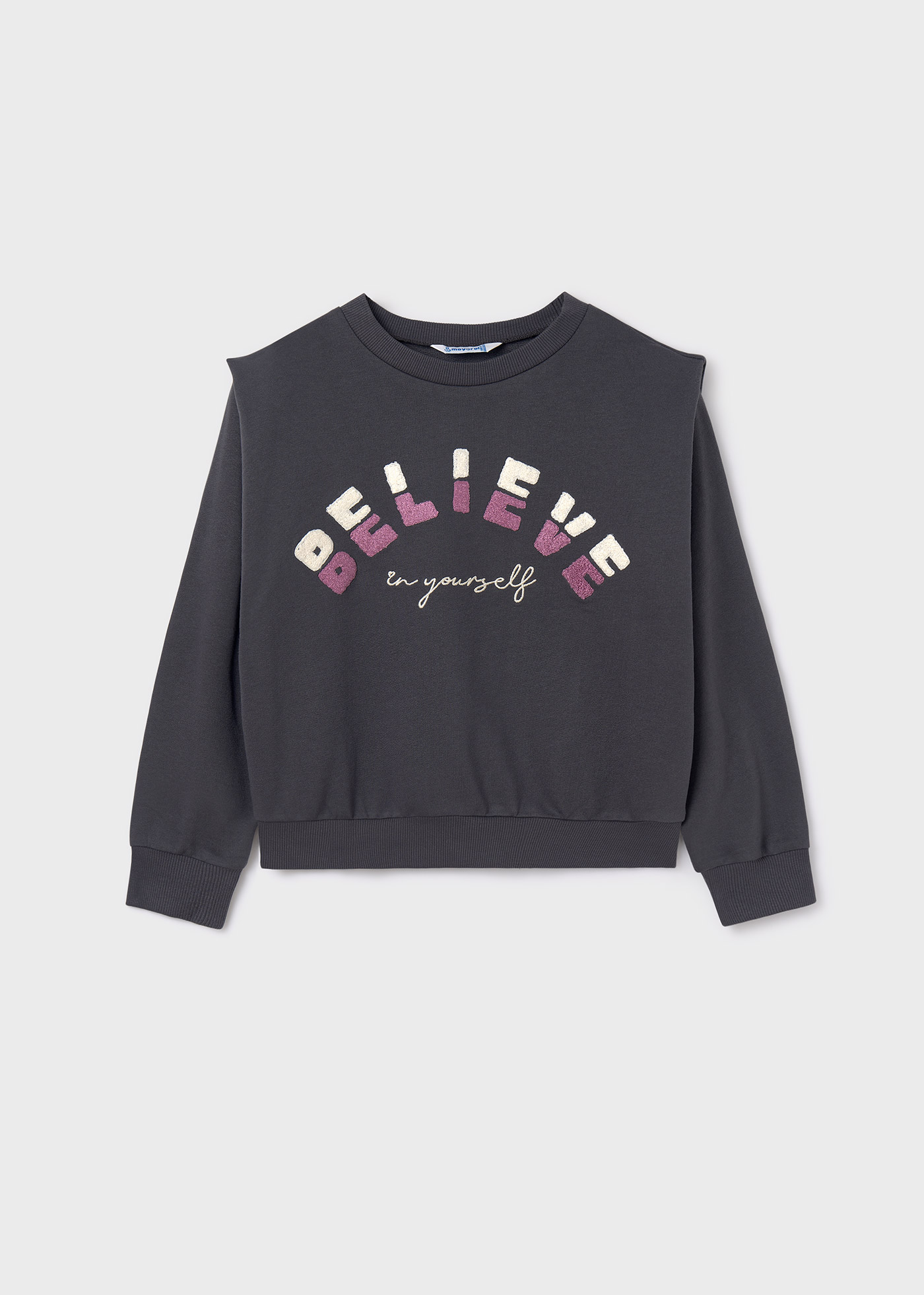 Girl Sweatshirt with Shoulder Pads
