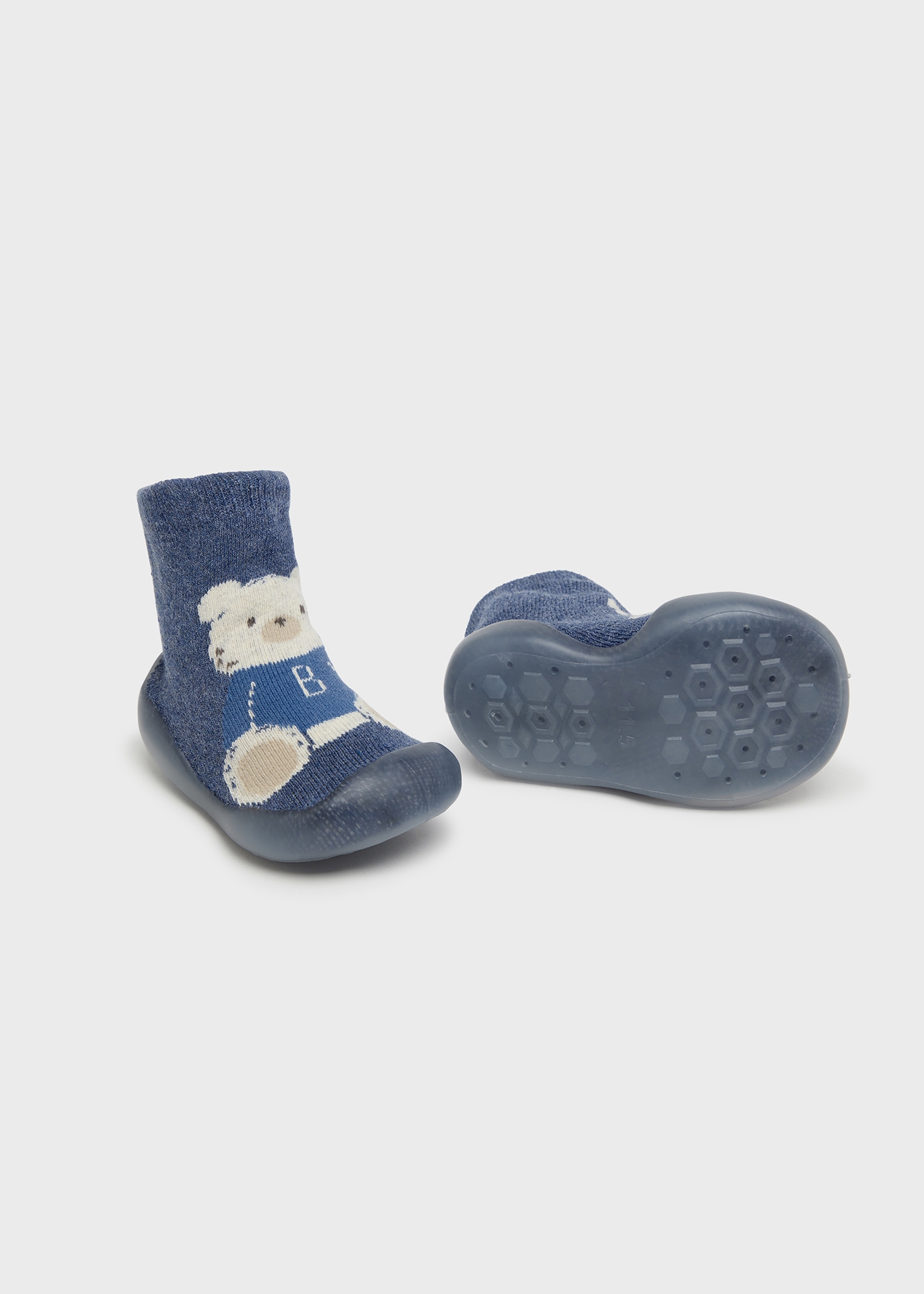 Newborn Boy Non-Slip Bear Socks