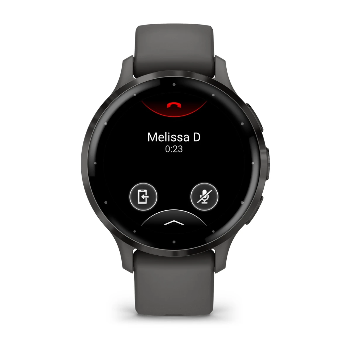 Venu® 3S Slate Stainless Steel Bezel with Pebble Gray Case and Silicone Band