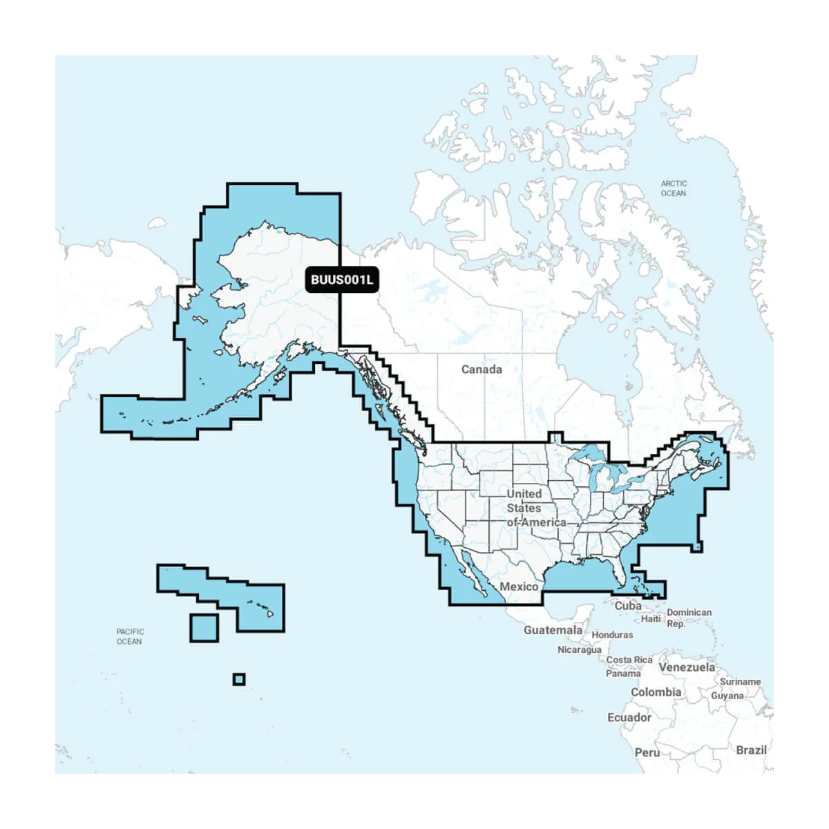 BUUS001L - U.S. & Coastal Canada Built-in Chart Updates Garmin Navionics+™ | BUS001L | microSD™/SD™ and One-year Subscription