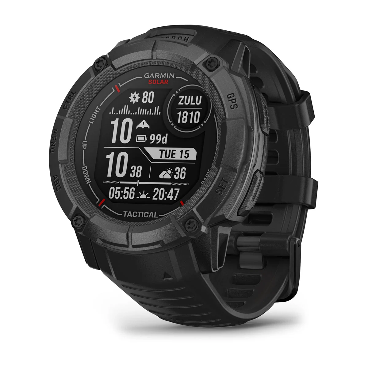Instinct® 2X Solar - Tactical Edition Tactical Edition, Black