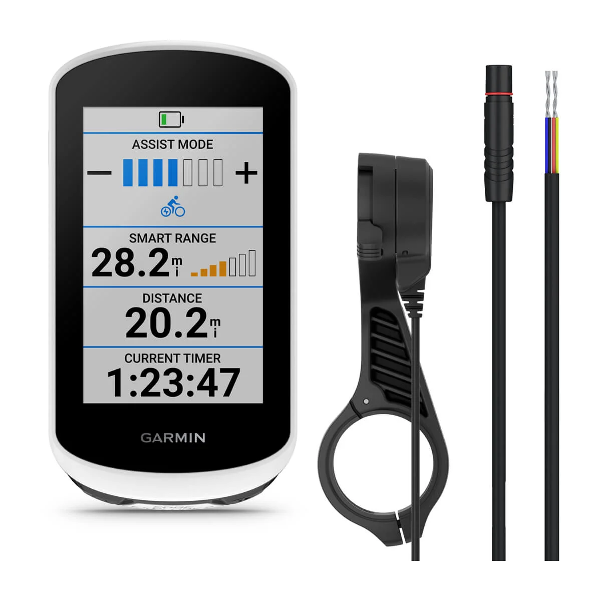 Edge® Explore 2 Power Mount Bundle Includes Power Pin Connectors and Shimano Compatible Cable