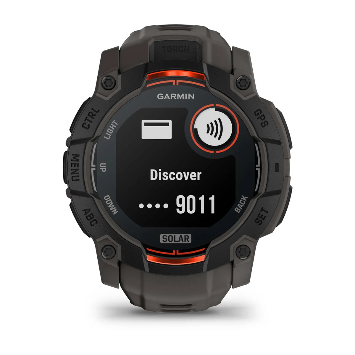 Instinct® 3 – 50 mm, Solar Black with Charcoal Band
