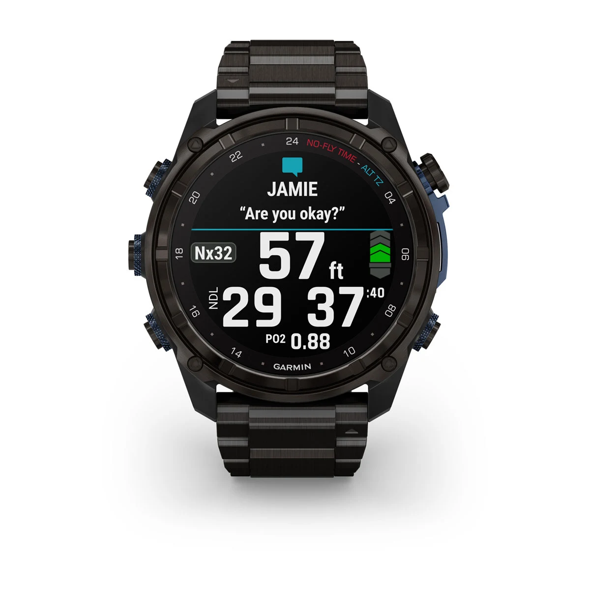Descent™ Mk3i – 51 mm Carbon Gray DLC Titanium with DLC Titanium Band