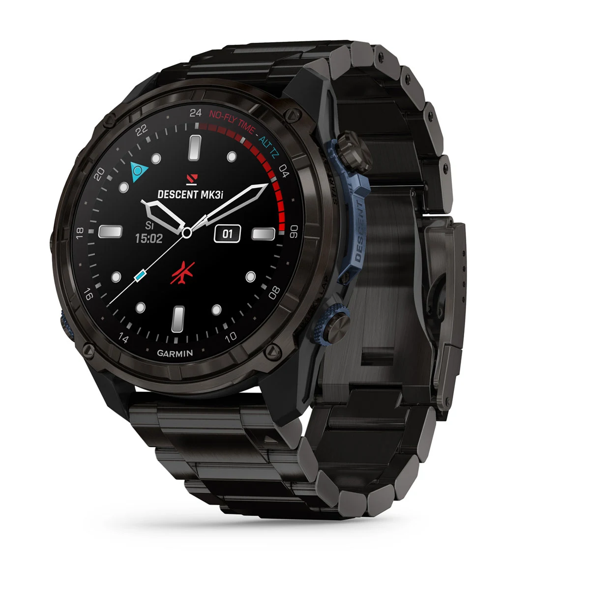 Descent™ Mk3i – 51 mm Carbon Gray DLC Titanium with DLC Titanium Band