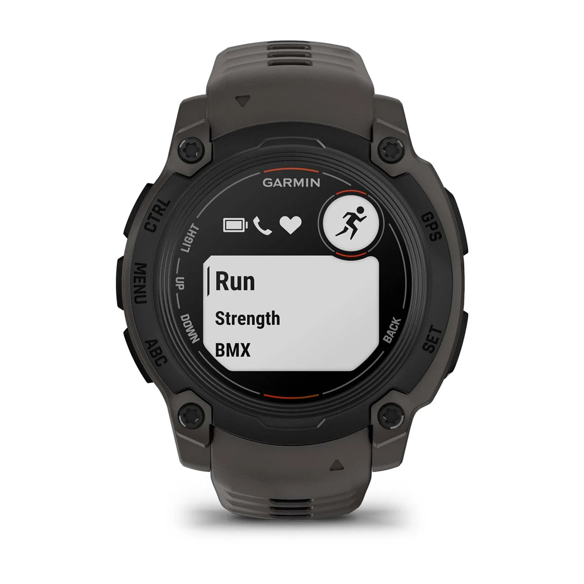 Instinct® E – 40 mm Black with Charcoal Band