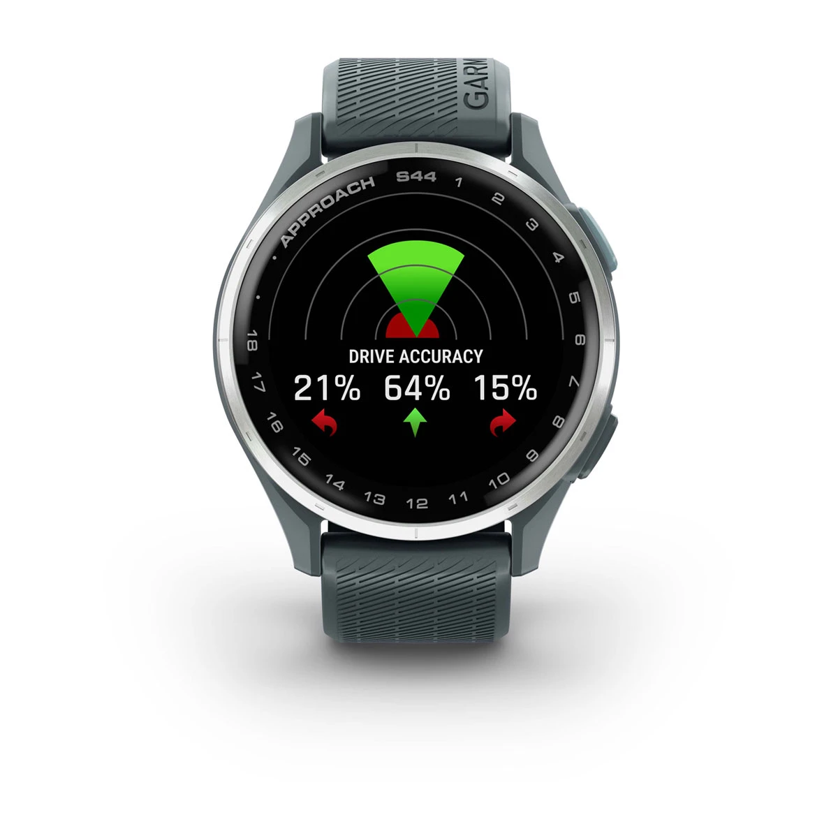 Approach® S44 Silver Aluminum Bezel with Twilight Silicone Band
