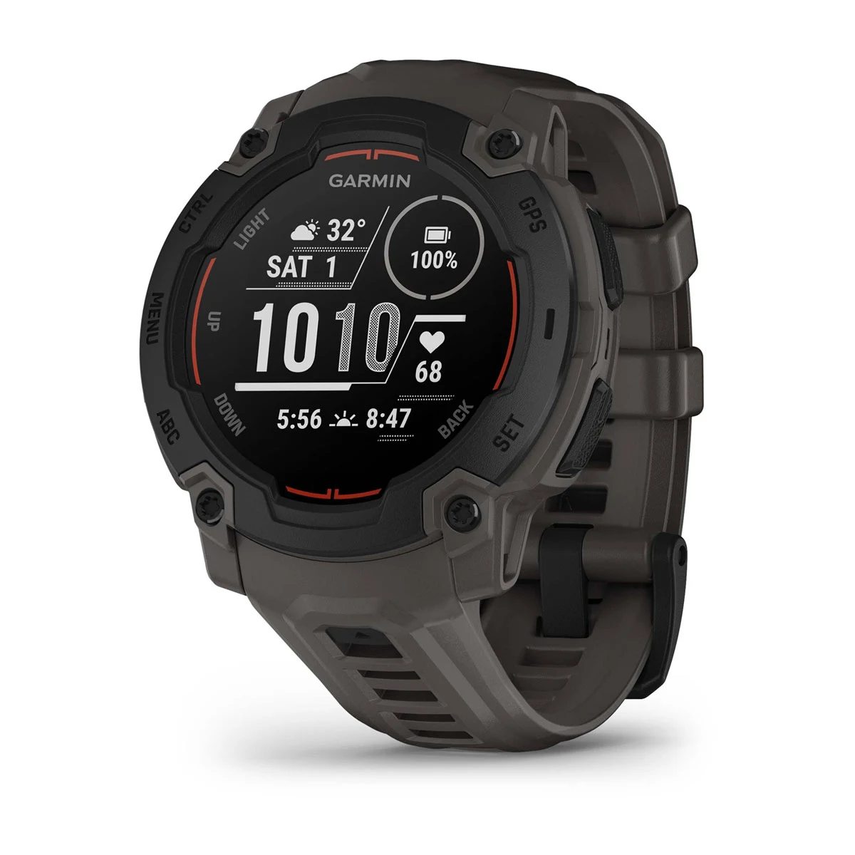 Instinct® E – 45 mm Black with Charcoal Band