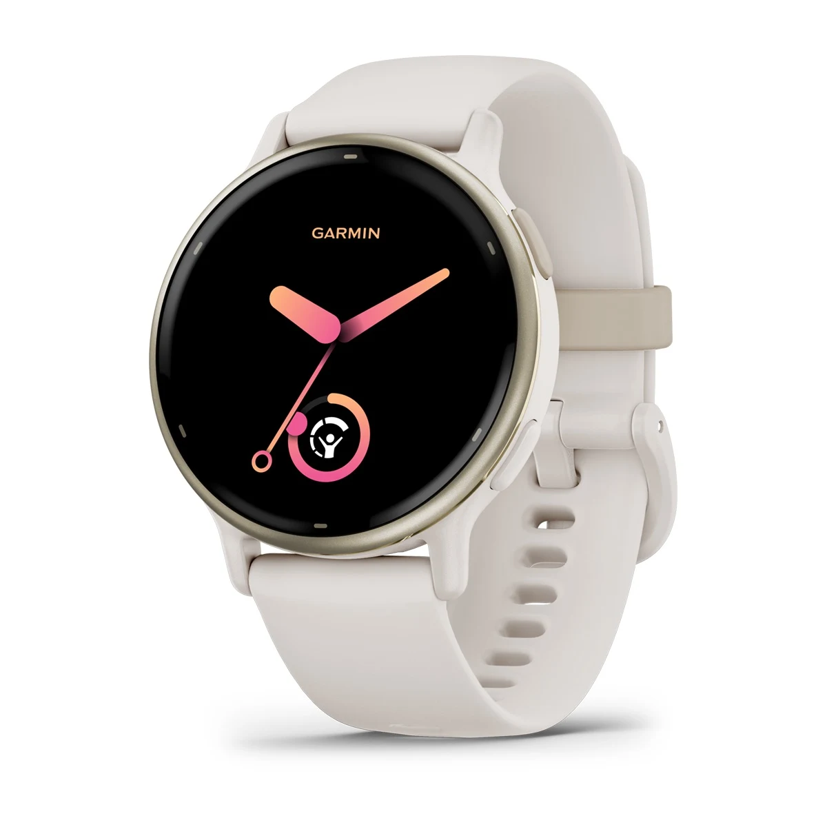 vívoactive® 5 Cream Gold Aluminum Bezel with Ivory Case and Silicone Band