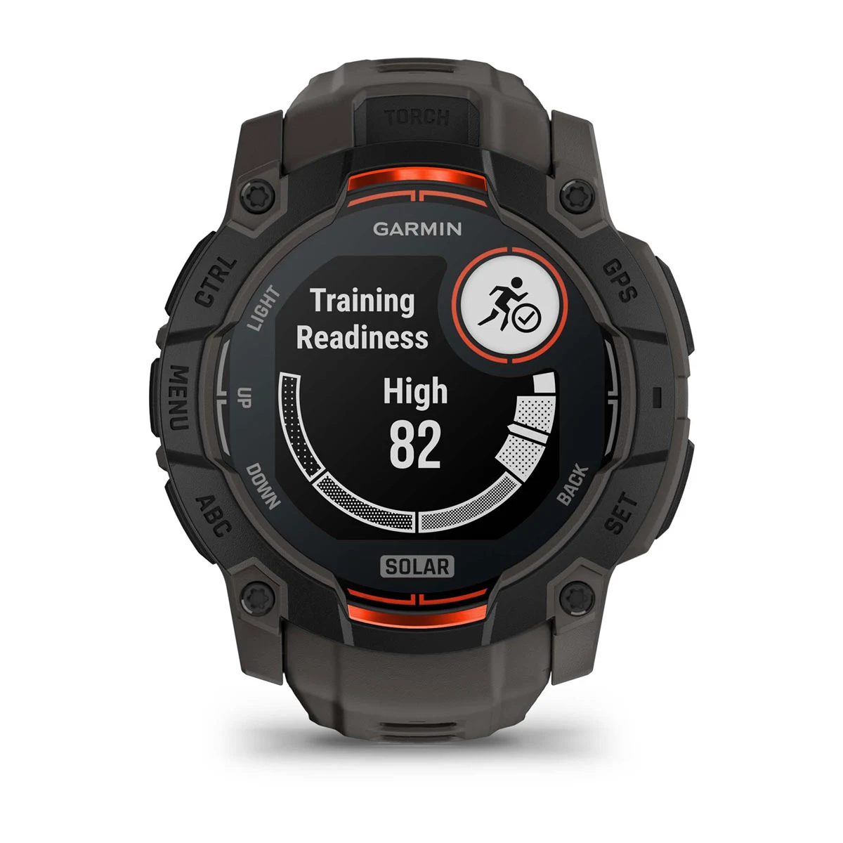 Instinct® 3 – 50 mm, Solar Black with Charcoal Band