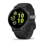 vívoactive® 5 Slate Aluminum Bezel with Black Case and Silicone Band