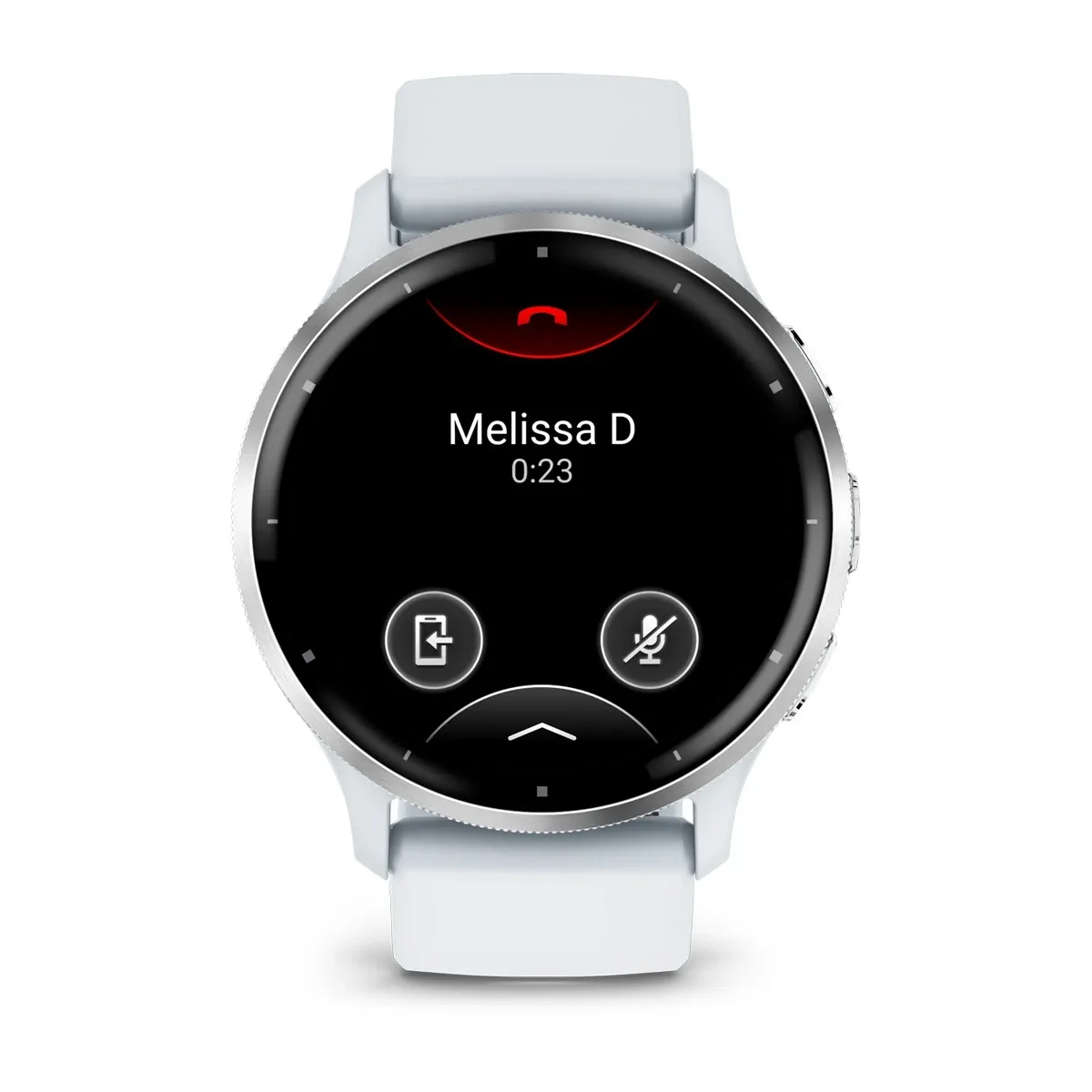 Venu® 3 Silver Stainless Steel Bezel with Whitestone Case and Silicone Band