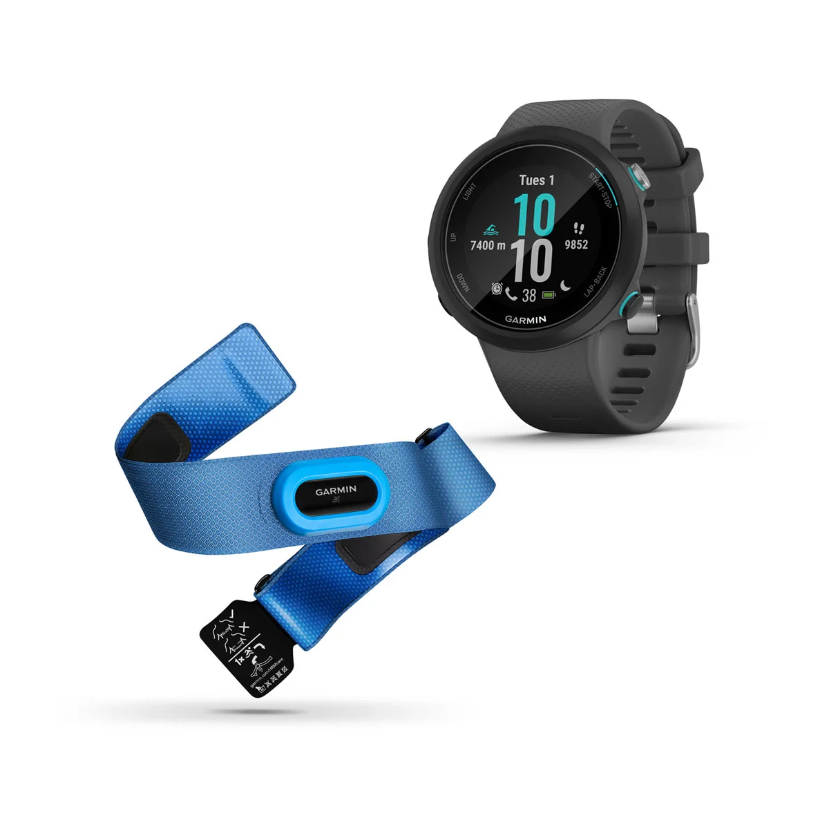 Garmin Swim™ 2 Slate with HRM-Swim™