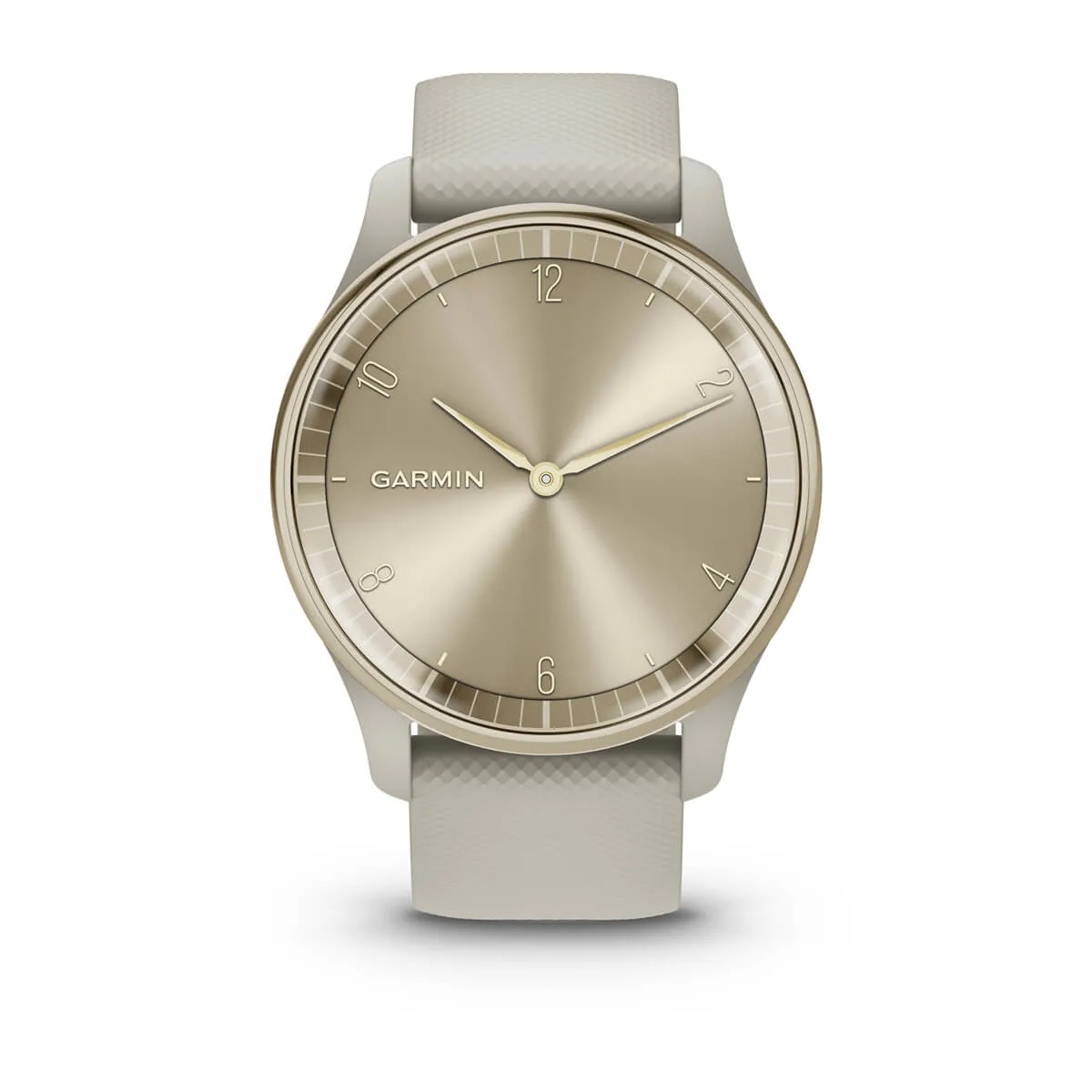 vívomove® Trend Cream Gold Stainless Steel Bezel with French Gray Case and Silicone Band