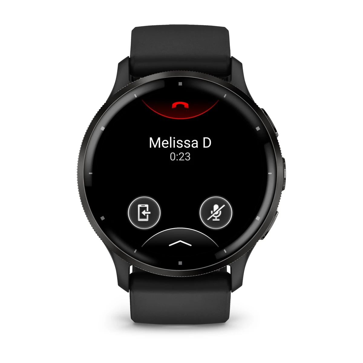 Venu® 3 Slate Stainless Steel Bezel with Black Case and Silicone Band