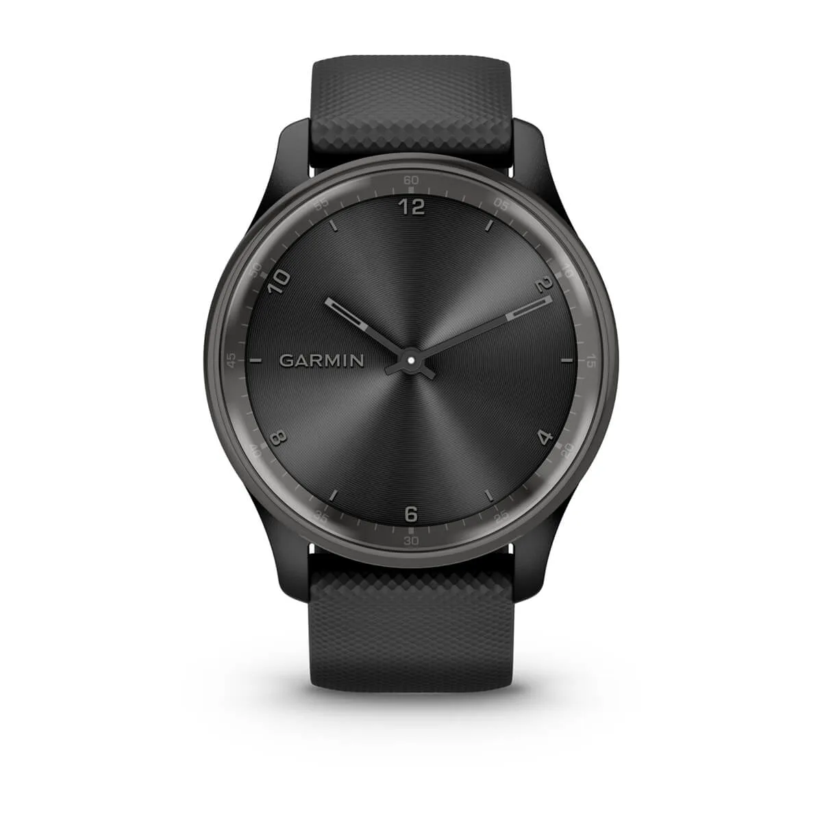 vívomove® Trend Slate Stainless Steel Bezel with Black Case and Silicone Band
