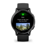 vívoactive® 5 Slate Aluminum Bezel with Black Case and Silicone Band