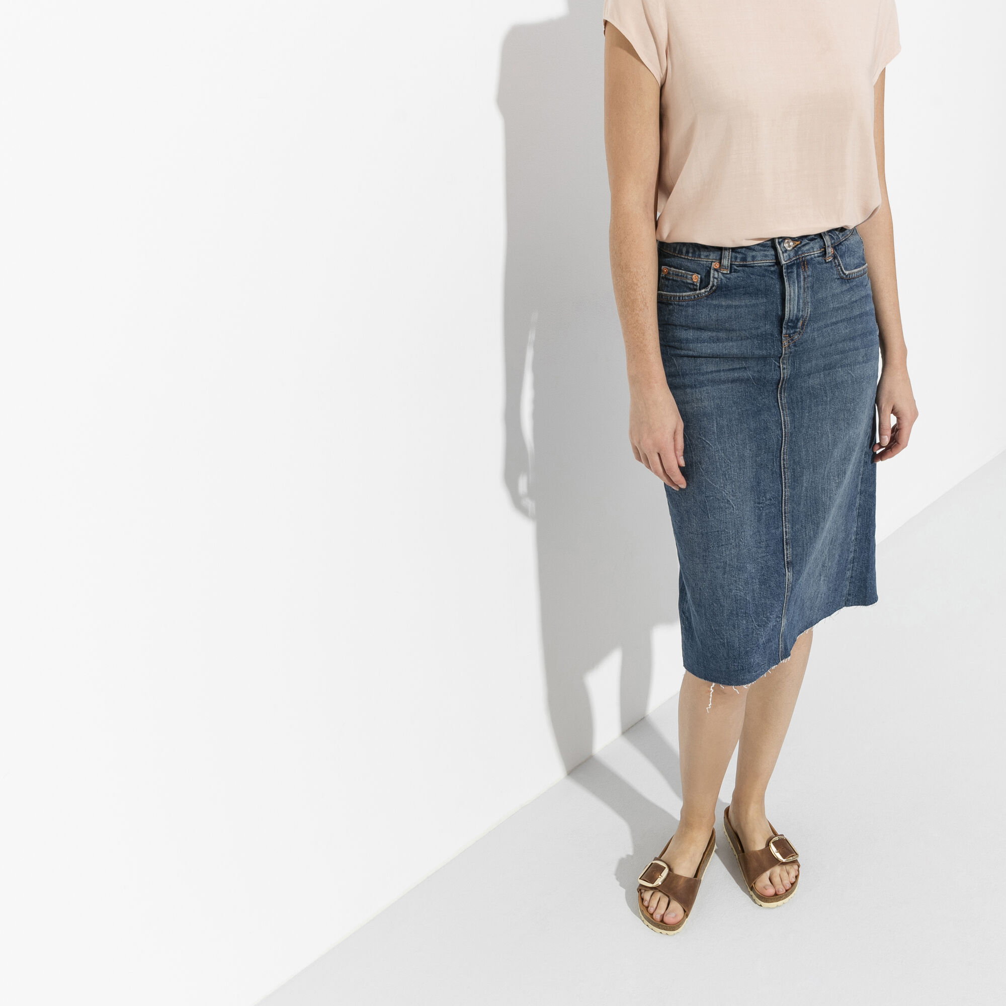 Madrid Big Buckle Natural Leather Oiled