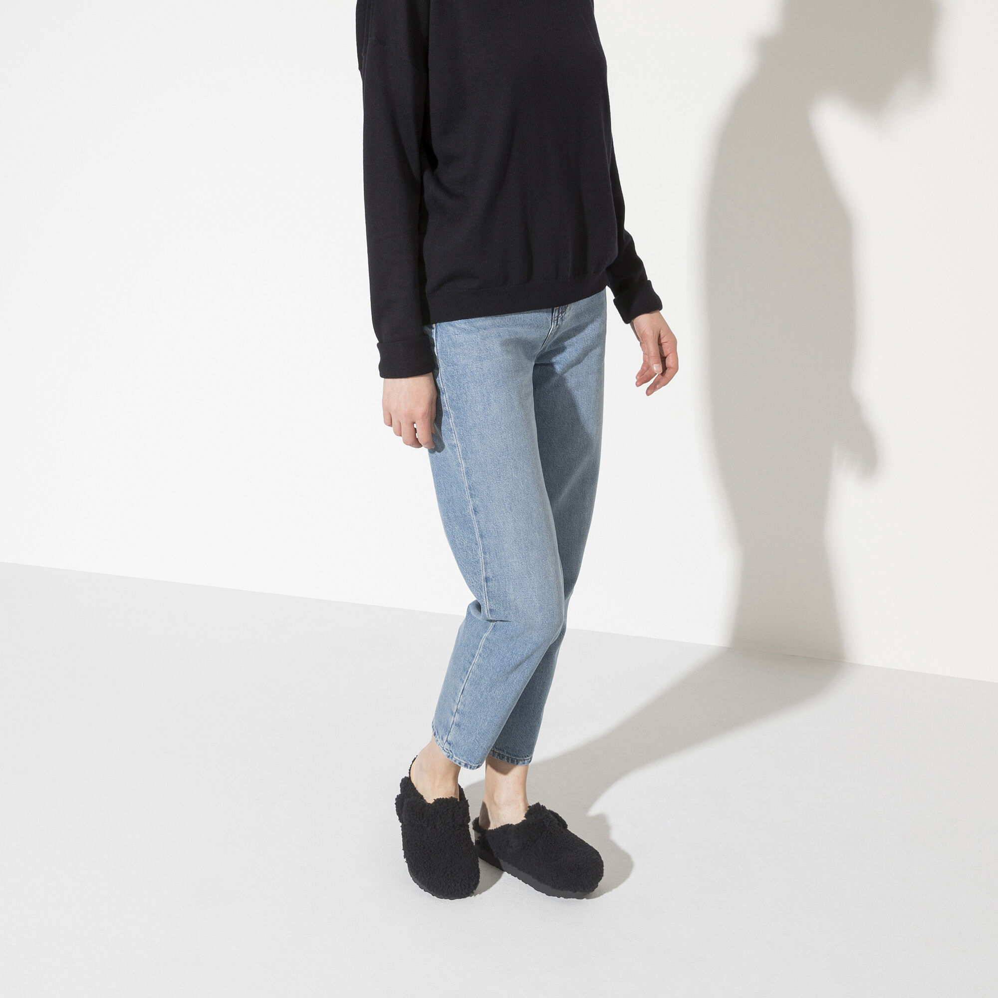 Boston Big Buckle Platform Shearling