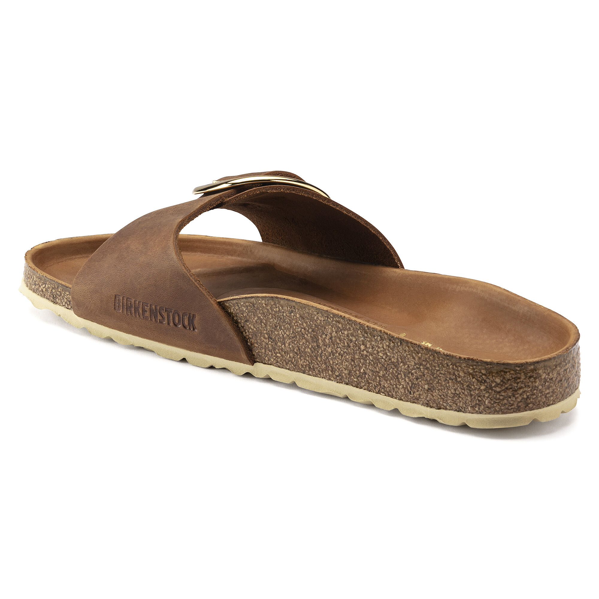 Madrid Big Buckle Natural Leather Oiled