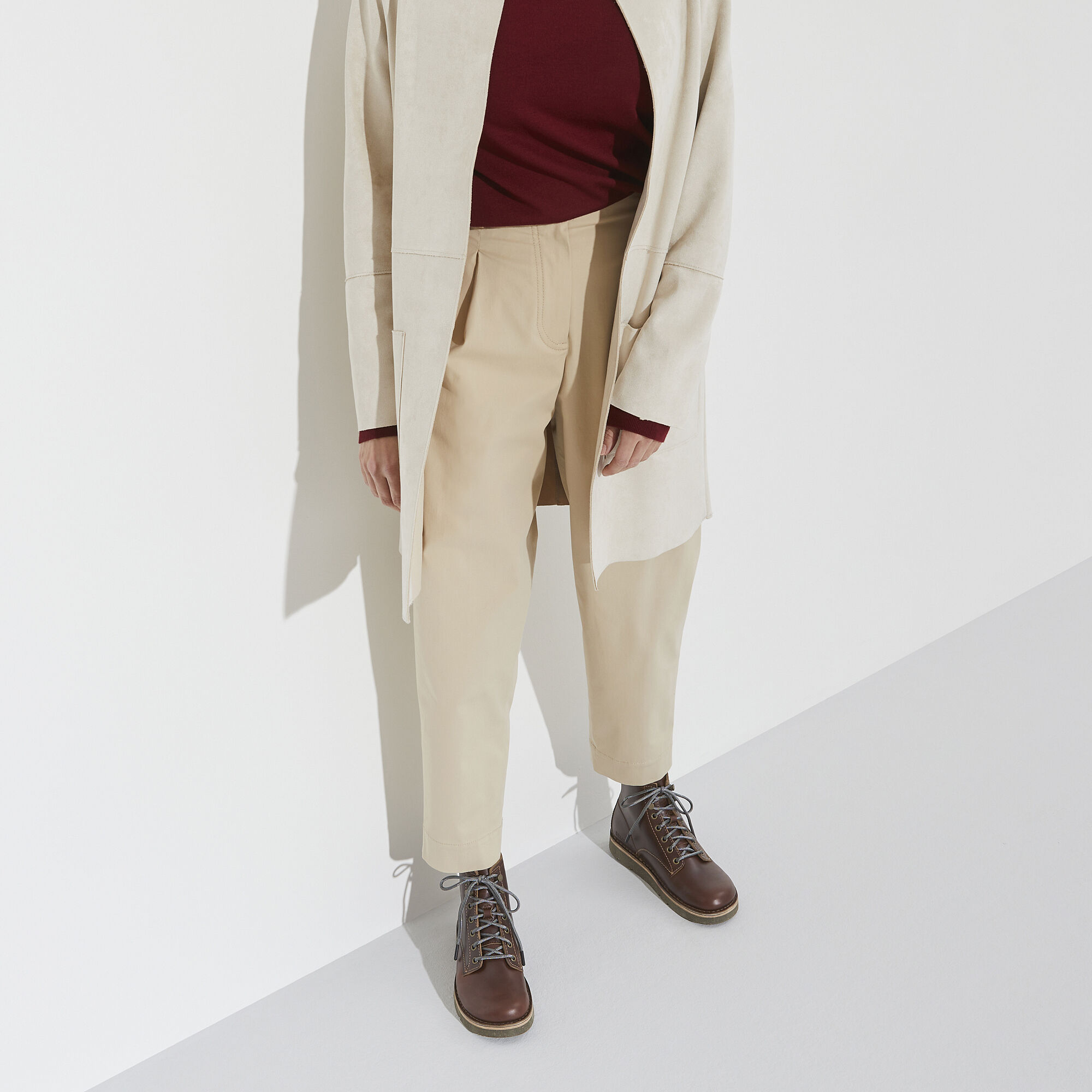 Birmingham Lace Women Natural Leather Oiled