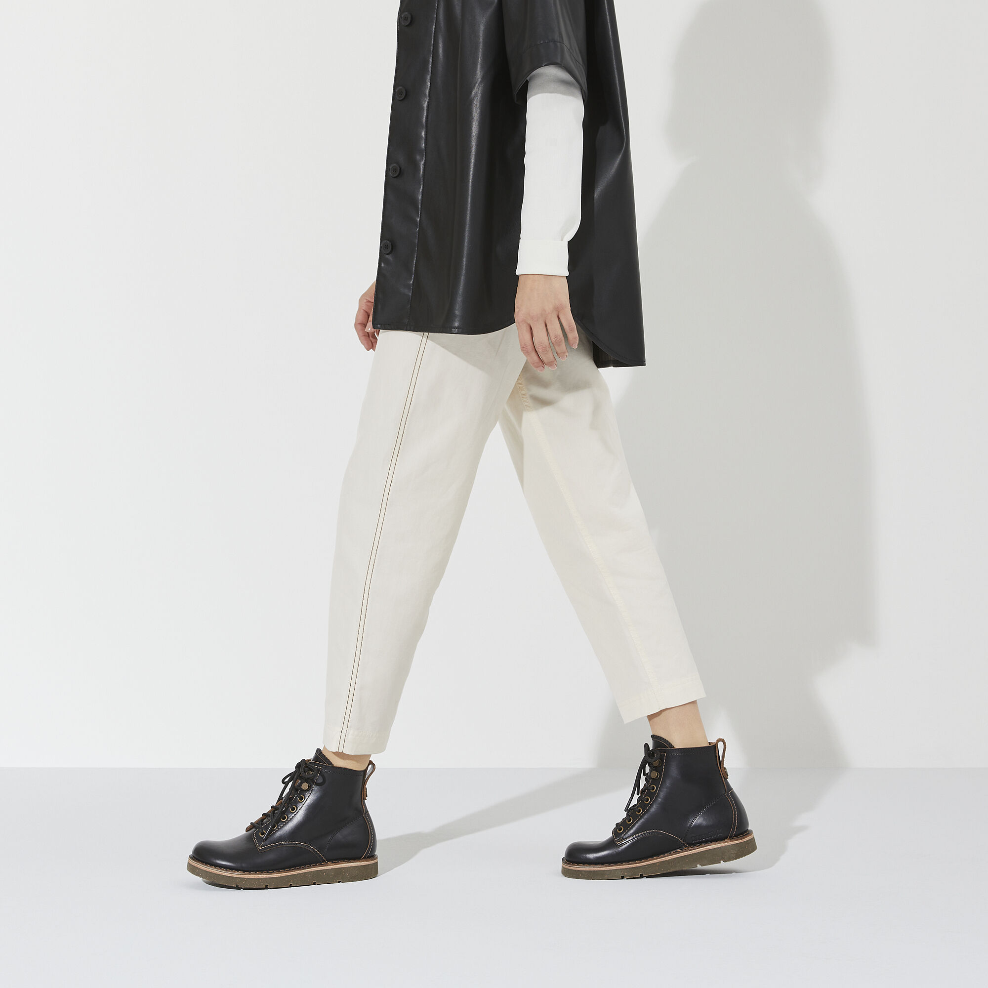 Birmingham Lace Women Natural Leather Oiled