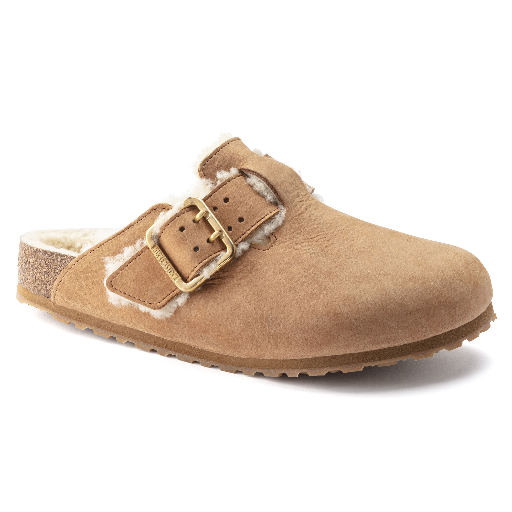 Boston Bold Shearling Natural Leather Nubuck