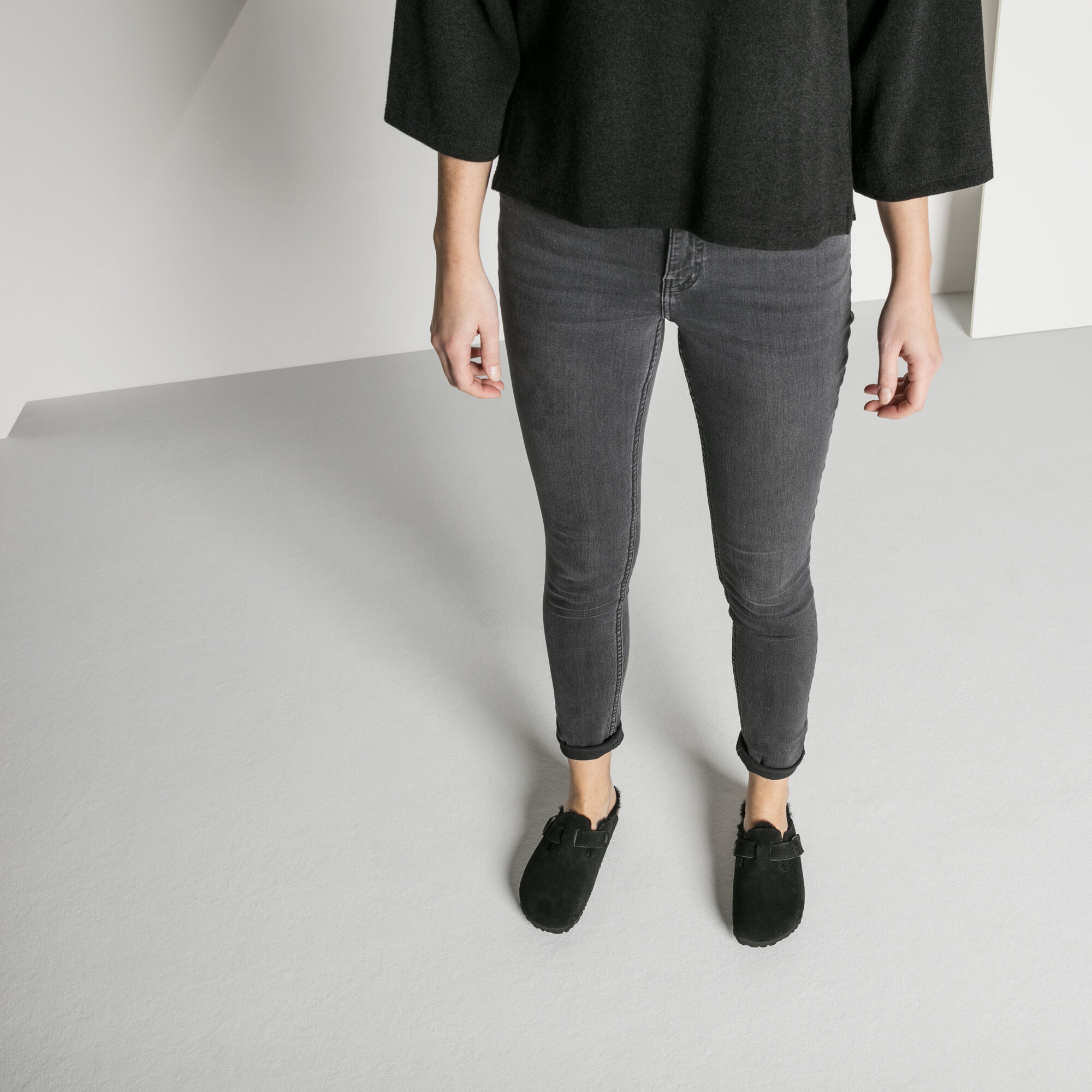 Boston Shearling Suede Leather