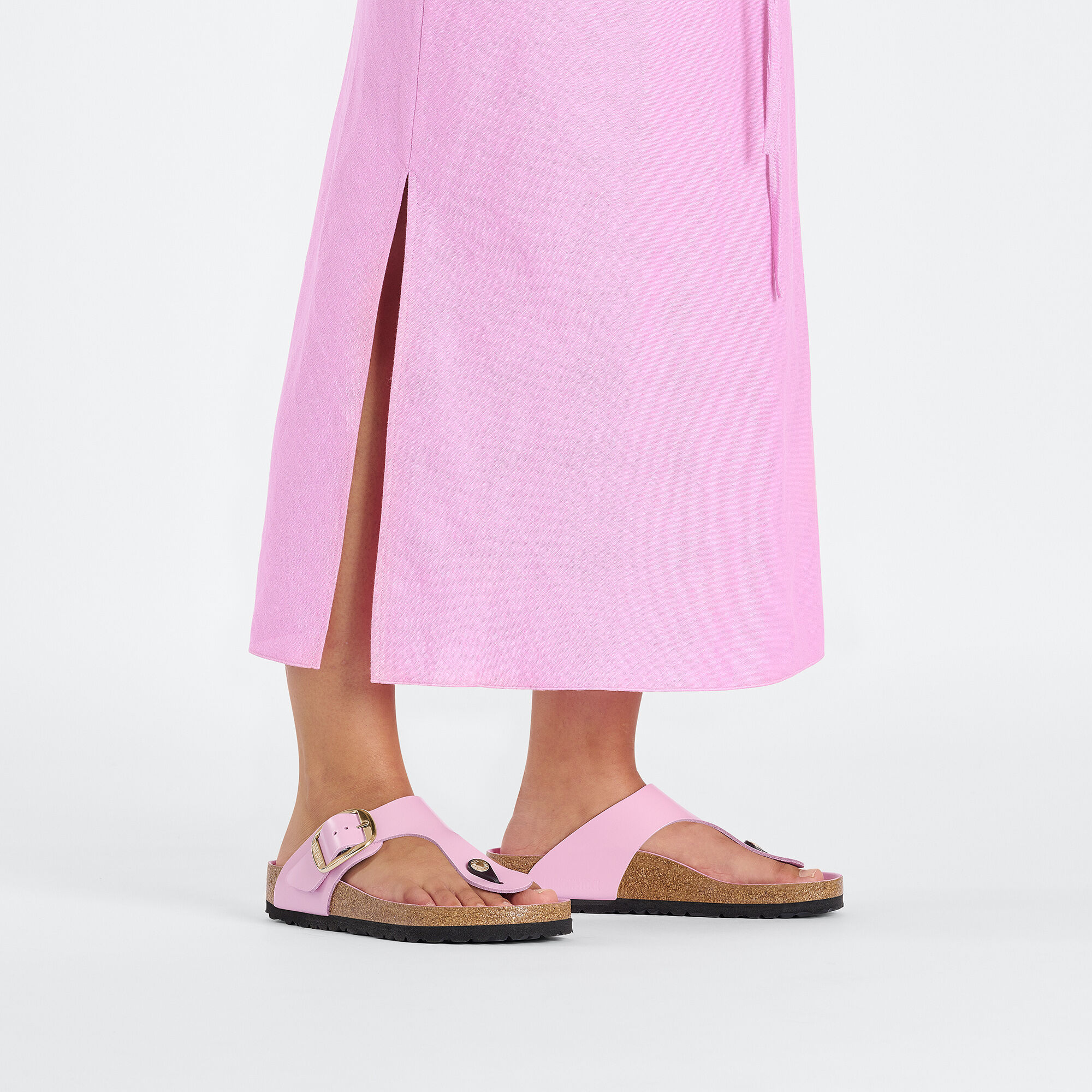 Gizeh Big Buckle Natural Leather Patent