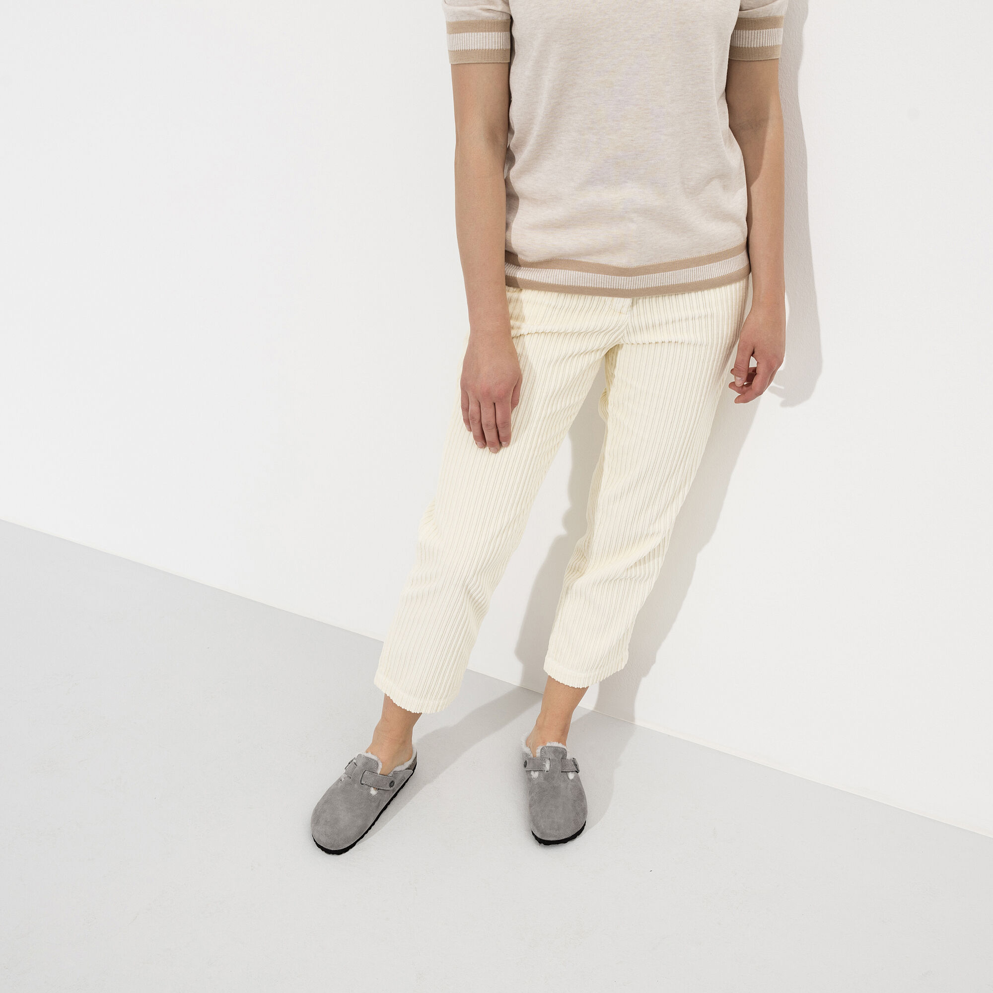 Boston Shearling Suede Leather