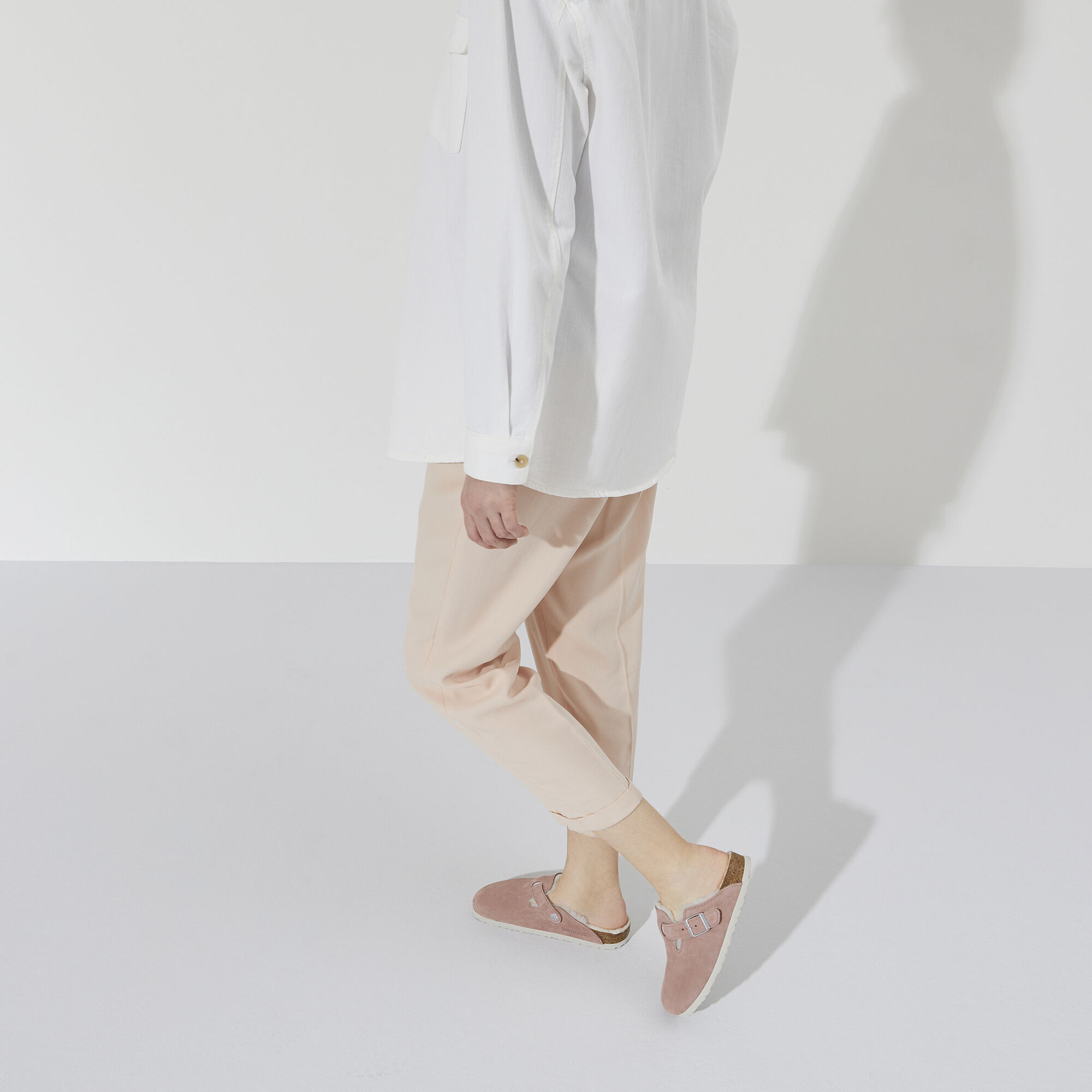 Boston Shearling Suede Leather Coated