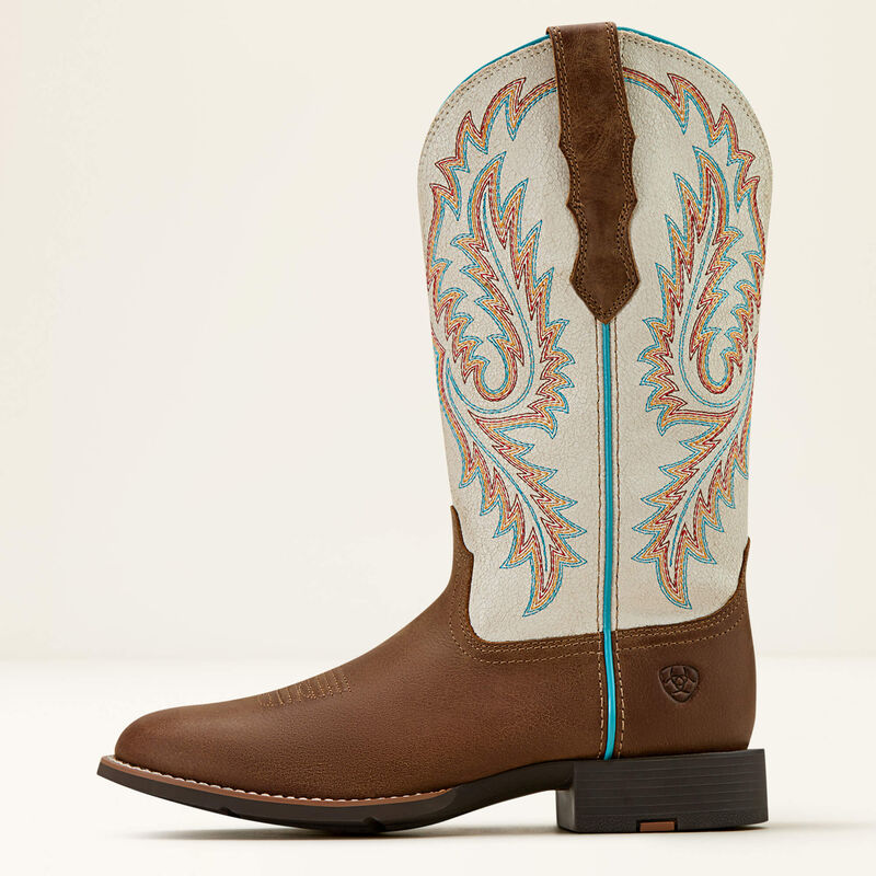 Round Up W Toe Western Boot