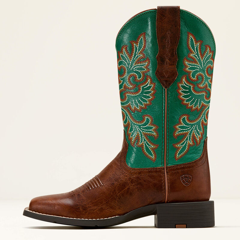 Round Up Wide Square Toe StretchFit Western Boot