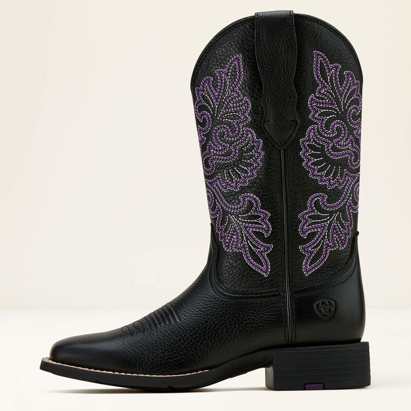 Round Up Wide Square Toe StretchFit Western Boot