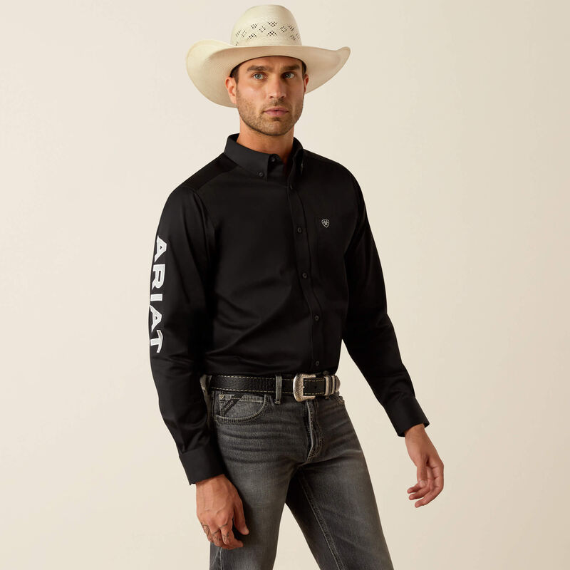 Team Logo Twill Fitted Western Shirt