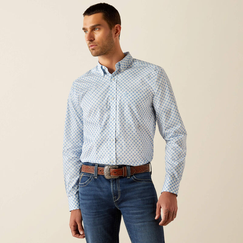 Wrinkle Free Booker Fitted Western Shirt