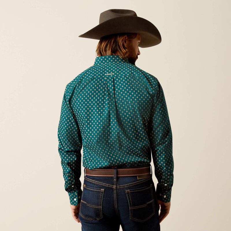 Wrinkle Free Grover Fitted Western Shirt