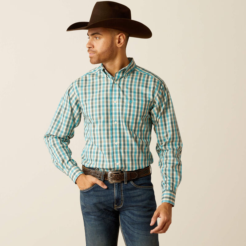 Wrinkle Free Gordie Fitted Western Shirt