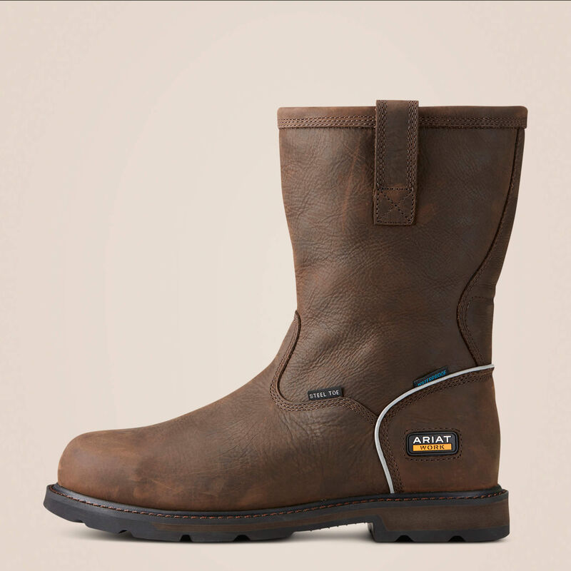 Groundbreaker Steel Toe Pull-On Waterproof Work Boot