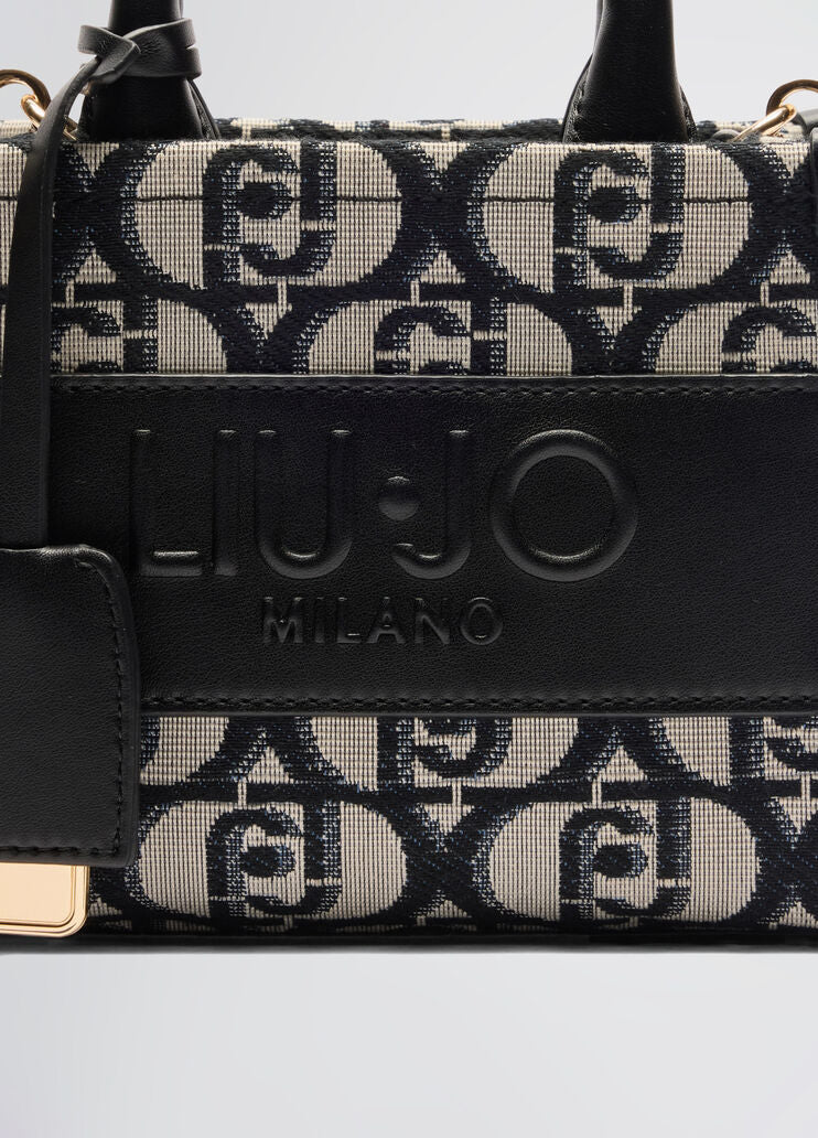 Black mini bag with charm