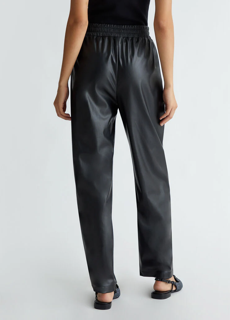 Coated fabric trousers