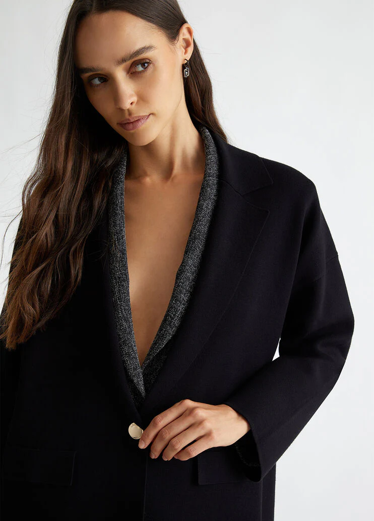 Knit blazer